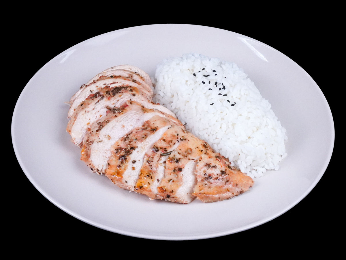 Italian Herb Chicken Breast x Rice - Nutrify Basics